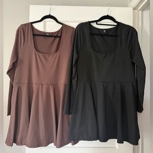 2 long sleeve dresses
